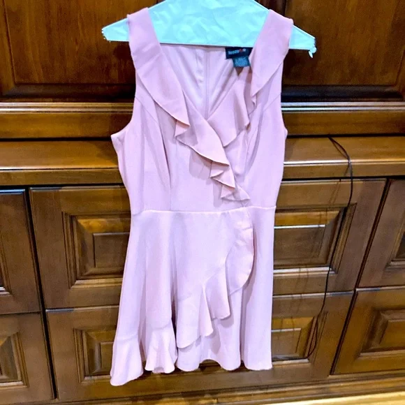 Teeze Me | Dresses | Womens Pink Dress 34 With Ruffle Bottom | Poshmark